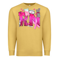 Antique Gold Breast Cancer RN Registered Nurse Premium Sweatshirt - texasbilliewilder