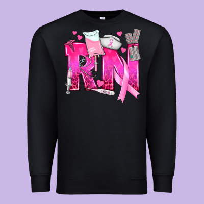 Breast Cancer Rn Registered Nurse Premium Sweatshirt Designed By Texasbilliewilder