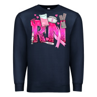 Navy Breast Cancer RN Registered Nurse Premium Sweatshirt - texasbilliewilder
