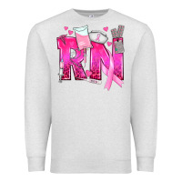 Oatmeal Heather Breast Cancer RN Registered Nurse Premium Sweatshirt - texasbilliewilder