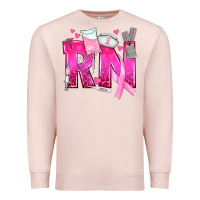 Pale Pink Breast Cancer RN Registered Nurse Premium Sweatshirt - texasbilliewilder