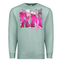 Seafoam Breast Cancer RN Registered Nurse Premium Sweatshirt - texasbilliewilder
