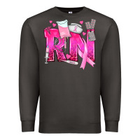 Smoke Breast Cancer RN Registered Nurse Premium Sweatshirt - texasbilliewilder
