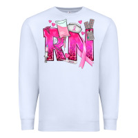 White Breast Cancer RN Registered Nurse Premium Sweatshirt - texasbilliewilder