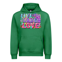 Emerald Live laugh love hippie Valentine's Day Urban Hoodie - FaDigitalArtStudio