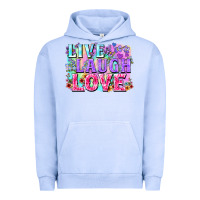 Pigment Grape Ice Live laugh love hippie Valentine's Day Urban Hoodie - FaDigitalArtStudio