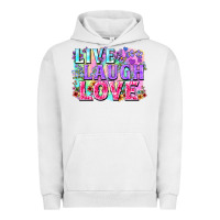 Pigment Lunar Rock Live laugh love hippie Valentine's Day Urban Hoodie - FaDigitalArtStudio