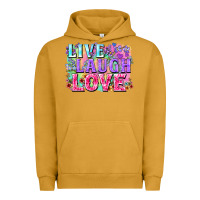 Pigment Peanut Butter Live laugh love hippie Valentine's Day Urban Hoodie - FaDigitalArtStudio