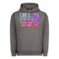 Pigment Tornado Live laugh love hippie Valentine's Day Urban Hoodie - FaDigitalArtStudio
