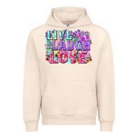 Sandshell Live laugh love hippie Valentine's Day Urban Hoodie - FaDigitalArtStudio