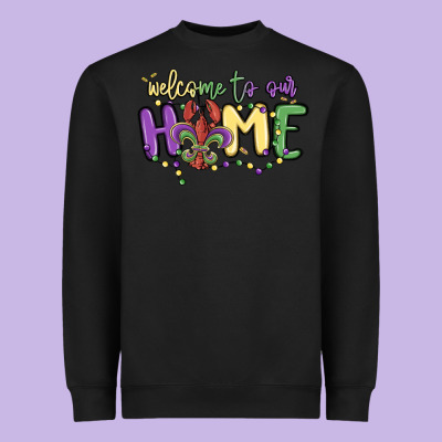 Welcome To Our Home Heavyweight Sweatshirt Designed By Maliassmallbusiness