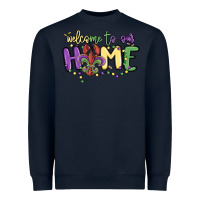 Navy welcome to our home Heavyweight Sweatshirt - MaliasSmallBusiness