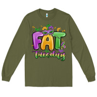 Army Green fat tuesday Long Sleeve Tee - MaliasSmallBusiness