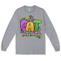 Heather Grey fat tuesday Long Sleeve Tee - MaliasSmallBusiness