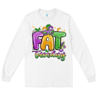 White fat tuesday Long Sleeve Tee - MaliasSmallBusiness