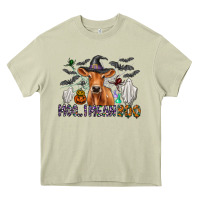Mossy Moo I Mean Boo Heavy Core Tee - CowhideDigitalArt