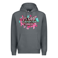 Rock My god is stronger than Cancer Awareness Premium Hoodie - HowdyJamesFarm