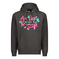 Smoke My god is stronger than Cancer Awareness Premium Hoodie - HowdyJamesFarm