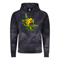 Cloud Black yellow elder flower Vintage Hoodie - LillyAllenDesigns