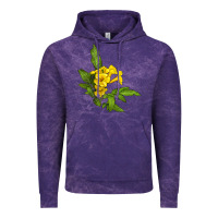 Cloud Purple yellow elder flower Vintage Hoodie - LillyAllenDesigns