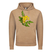 Vintage Coffee yellow elder flower Vintage Hoodie - LillyAllenDesigns