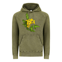Vintage Olive yellow elder flower Vintage Hoodie - LillyAllenDesigns