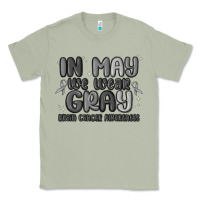 Matcha in may we wear gray brain cancer awareness Classic Tee - MaliasSmallBusiness