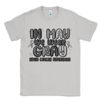 Moon Dust in may we wear gray brain cancer awareness Classic Tee - MaliasSmallBusiness