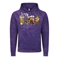 Cloud Purple skeleton coffee Vintage Hoodie - Jasminsmagicworld