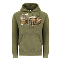 Vintage Olive skeleton coffee Vintage Hoodie - Jasminsmagicworld