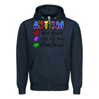 Navy i'm a hot mess always stressed and proudly autism Zipper Hoodie - Artiststas