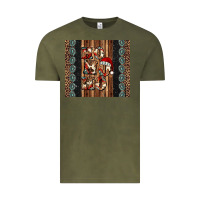 Vintage Olive ho ho ho western christmas Vintage Tee - Jasminsmagicworld