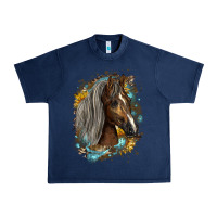 Navy western tennessee horse Urban Heavy Tee - LillyAllenDesigns