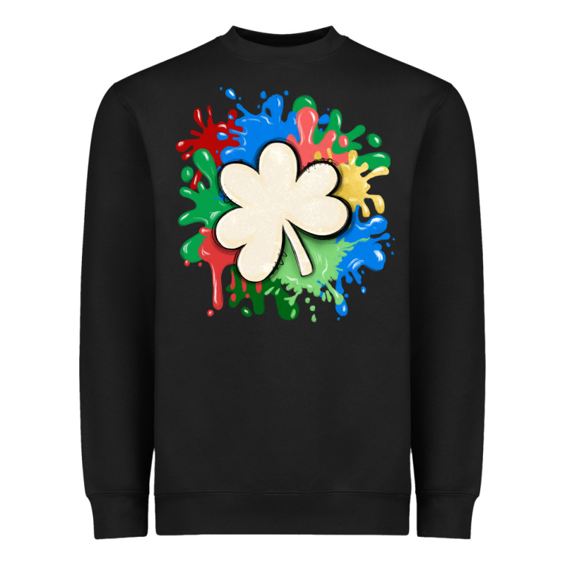 St Patricks Day Shamrock Autism Heavyweight Sweatshirt by MaliasSmallBusiness | Teevron