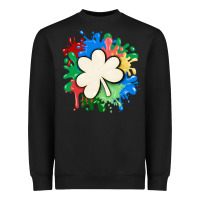 Black st patricks day shamrock autism Heavyweight Sweatshirt - MaliasSmallBusiness