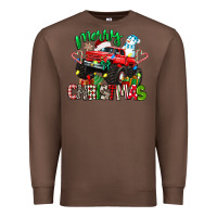 Chestnut merry christmas monster truck Premium Sweatshirt - texasbilliewilder
