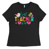 Black best teacher ever Ladies Tee - Zillion Design Studio