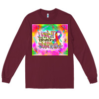 Burgundy lynch stndrome warrior Long Sleeve Tee - NancyCooperArtShop