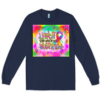 Navy lynch stndrome warrior Long Sleeve Tee - NancyCooperArtShop