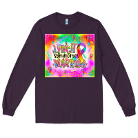 Plum lynch stndrome warrior Long Sleeve Tee - NancyCooperArtShop