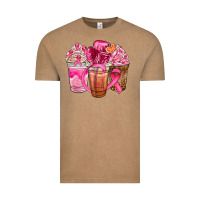 Vintage Coffee breast cancer coffee cups Vintage Tee - NancyCooperArtShop