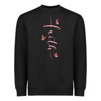 Black faith cross Heavyweight Sweatshirt - MaliasSmallBusiness