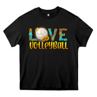 Black love volleyball Heavy Core Tee - HRA Design Shop