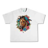 Lunar Rock quarter horse floral Urban Heavy Tee - LillyAllenDesigns
