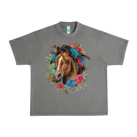 Tornado quarter horse floral Urban Heavy Tee - LillyAllenDesigns