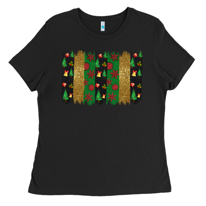 Christmas Brush Stoke Ladies Tee by JahusDesignShop | Teevron