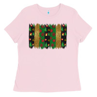 Bubblegum Pink Christmas brush stoke Ladies Tee - JahusDesignShop
