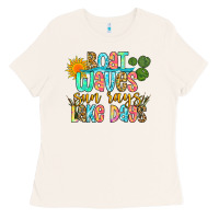 Bone boat waves sun rays lake days Ladies Tee - Zillion Design Studio