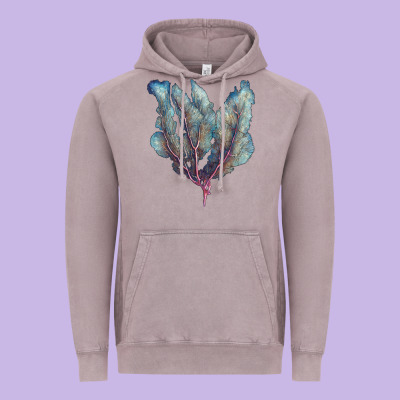 Venus Fan Sea Coral Vintage Hoodie Designed By Lillyallendesigns