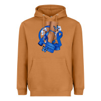 Meerkat Colon Cancer diva blue ribbon Heavyweight Hoodie - NancyCooperArtShop